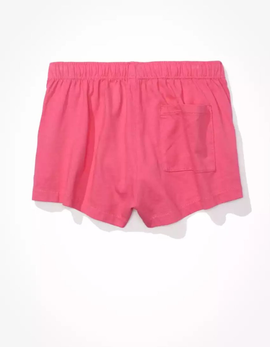 Shorts American Eagle AE Sun Set Knit Rose Femme | YDD-64953482